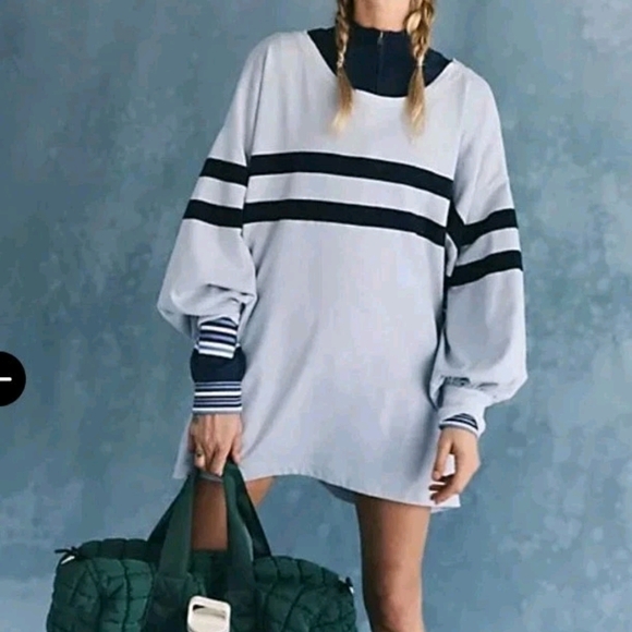 free people movement Tops - 🆕 Small Free People Movement Post Up Layer Top Ice Grey Combo